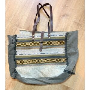 Mellow XLarge‎ Travel Canvas Leather Weekender Bag